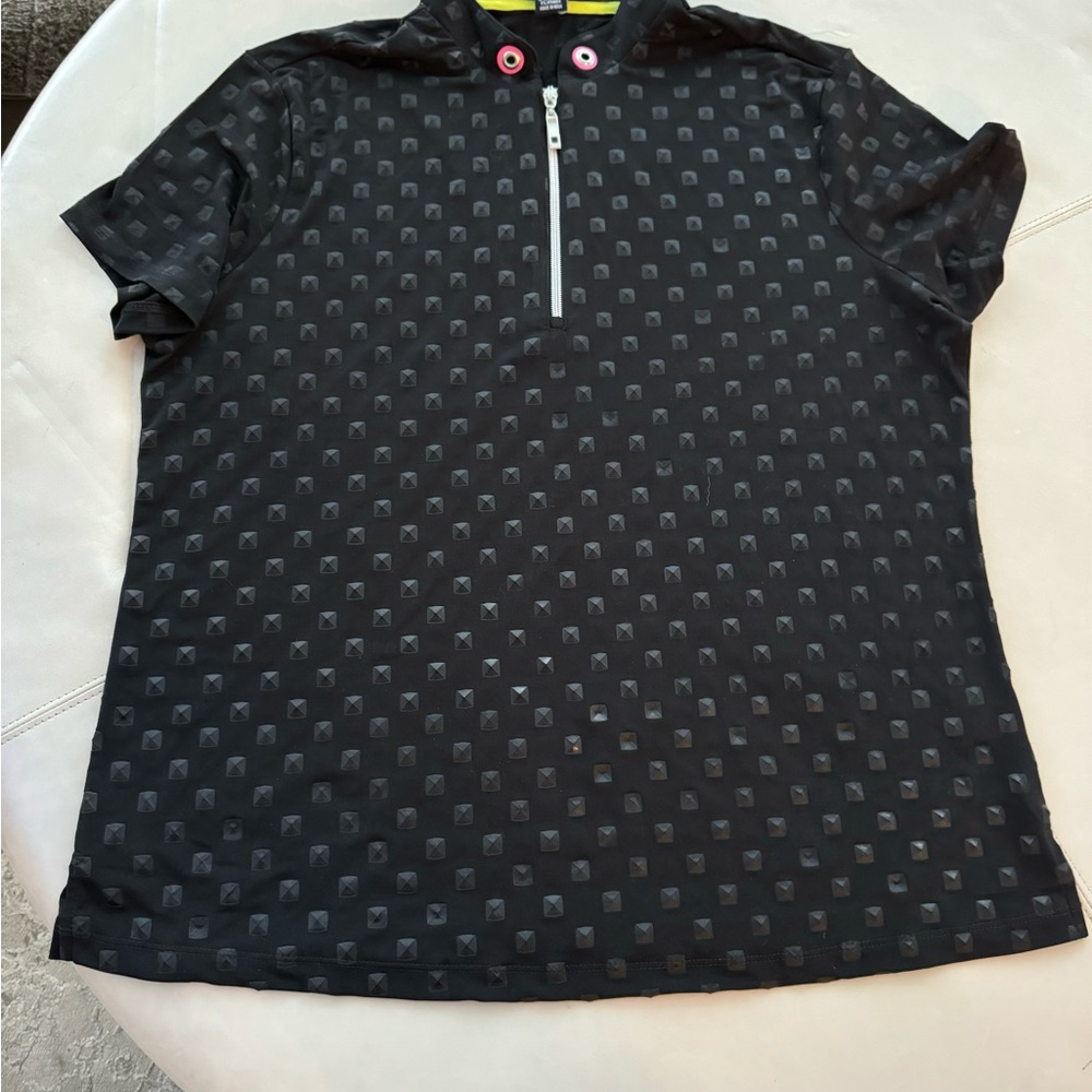 JAMIE SADOCK
Women's Half Zip Short Sleeve Top